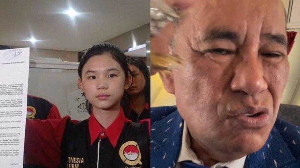 Kate Victoria Lim laporkan Hotman Paris di Bareskrim Mabes Polri, Jakarta, pada Selasa (26/9/2023).