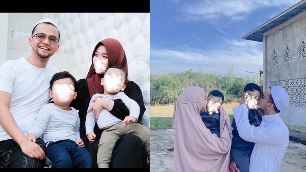 Kayla Nadira dan Ahmad bersama kedua putranya
