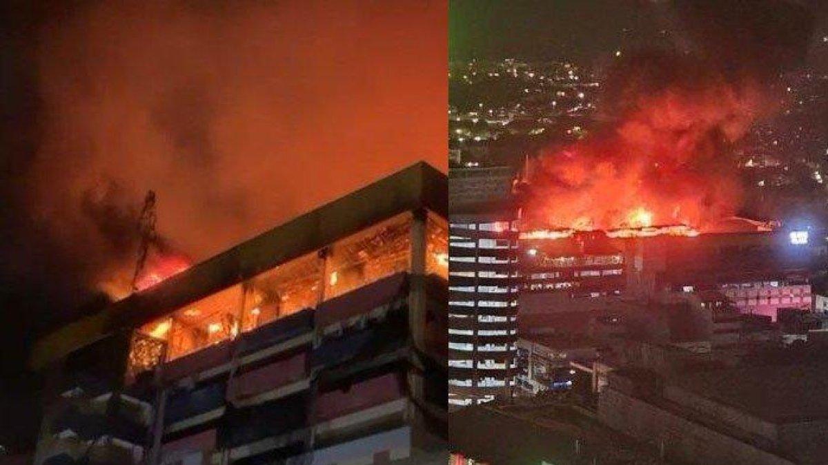 Kebakaran di Glodok Plaza, Jakarta pada Rabu, (16/1/2025)