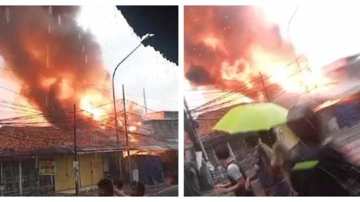 Kebakaran di Jalan Dr Saharjo, Jakarta Selatan (1)