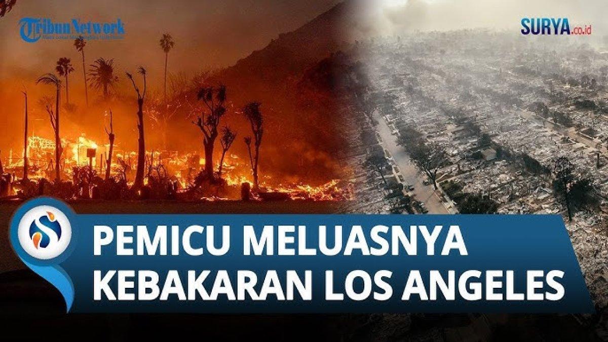 Kebakaran hebat di Los Angeles, Amerika Serikat dipicu angin Santa Ana