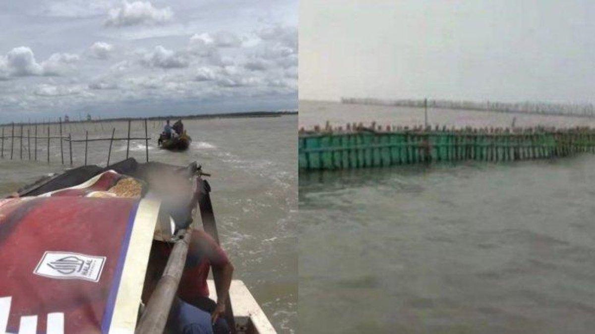 Keberadaaan pagar bambu di perairan Kabupaten Tangerang, Banten hingga kini masih menyisakan teka-teki.