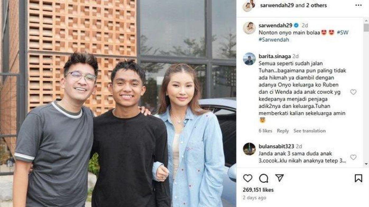 Kebersamaan Ruben Onsu dan Sarwendah dukung Betrand Peto