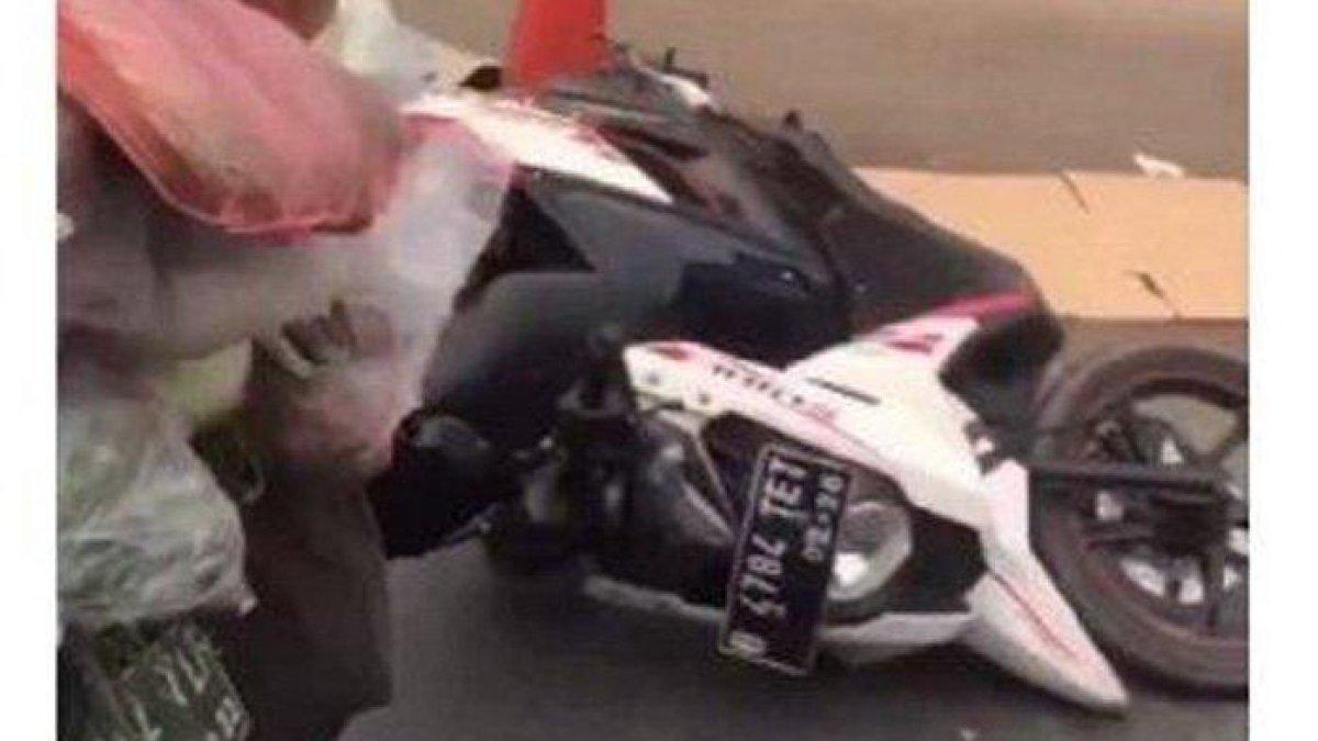 Tangkapan layar - Kecelakaan lalu lintas terjadi di Parung, Kabupaten Bogor merenggut nyawa seorang wanita