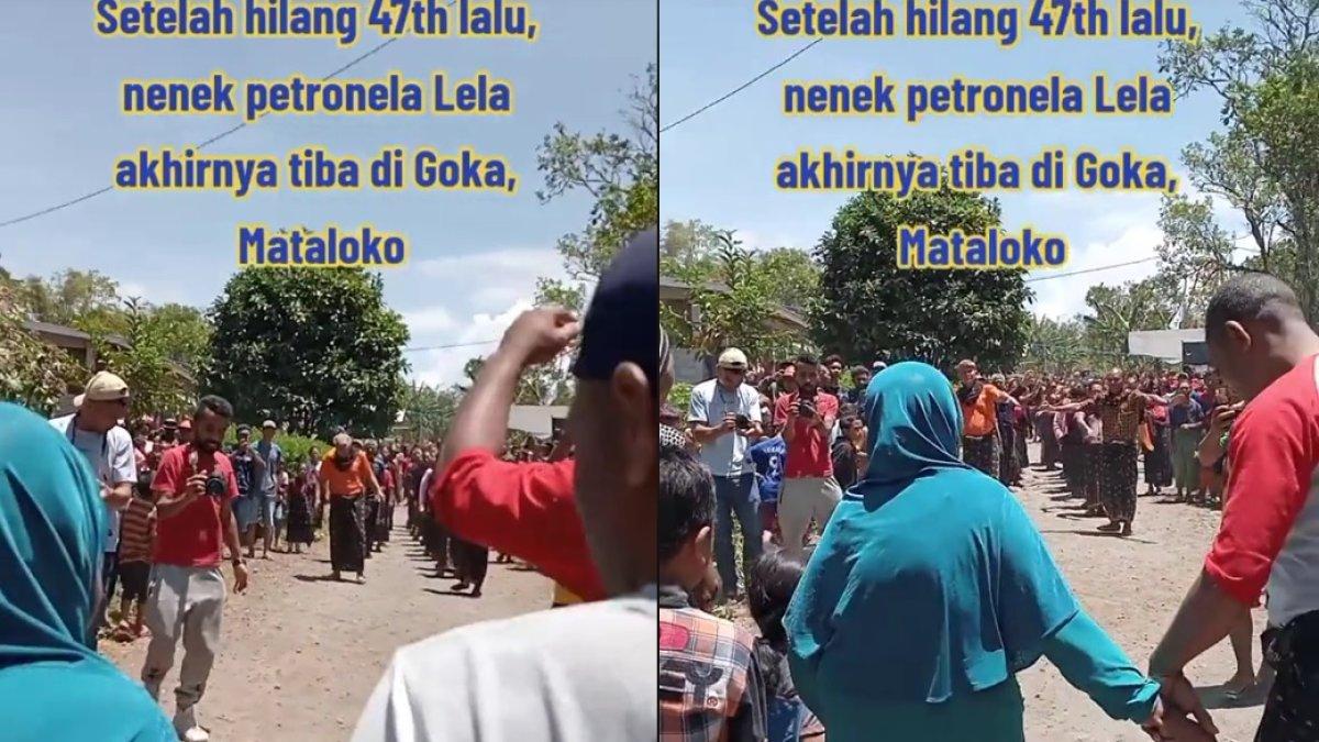 Kedatangan Oma Nela ikut disambut warga