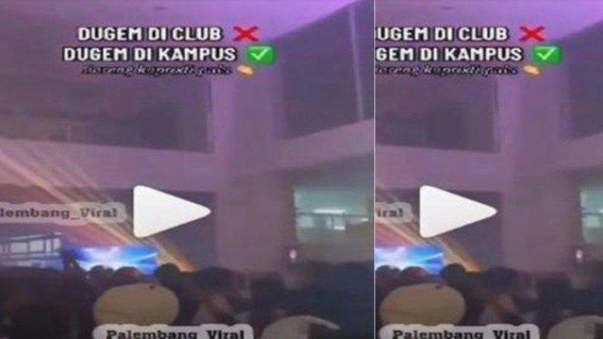 Kegiatan dugem di kampus yang viral di media sosial akhirnya kini pihak kampus memberikan permohonan maaf.