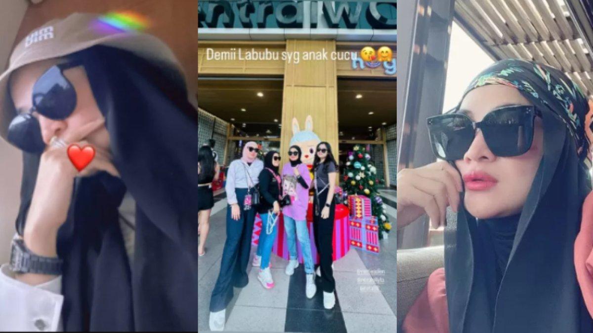 Kehidupan mewah Nursam Jhonlin, istri Haji Isam yang pergi ke Bangkok, untuk membeli boneka Labubu.
