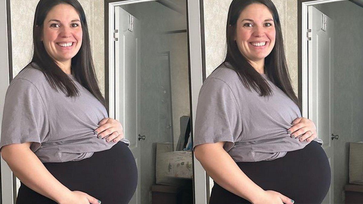 Kelsey Hatcher (32), ibu yang memiliki rahim ganda di Amerika Serikat dan kini hamil di kedua rahimnya.