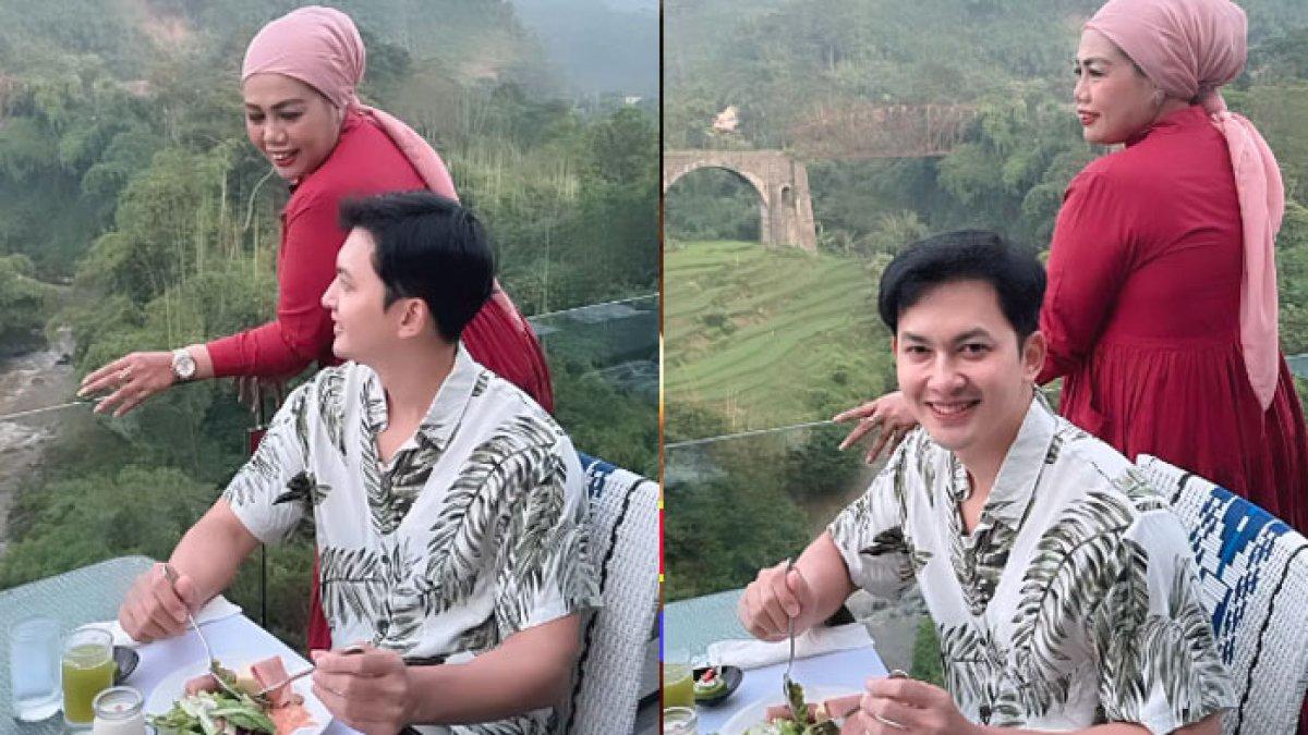 Kemesraan Elly Sugigi dan Kiki Farel saat liburan, pacaran?