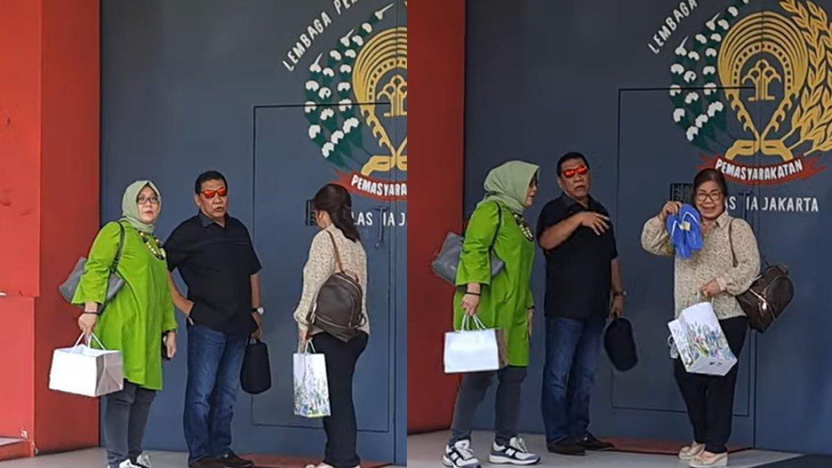 Kerabat berkunjung membawa hadiah untuk Jessica Wongso