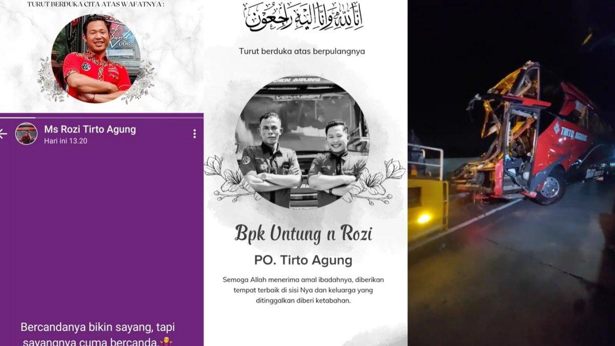 Kernet bus Tirto Agung yang tewas di Tol Malang mau nikah 2 minggu lagi