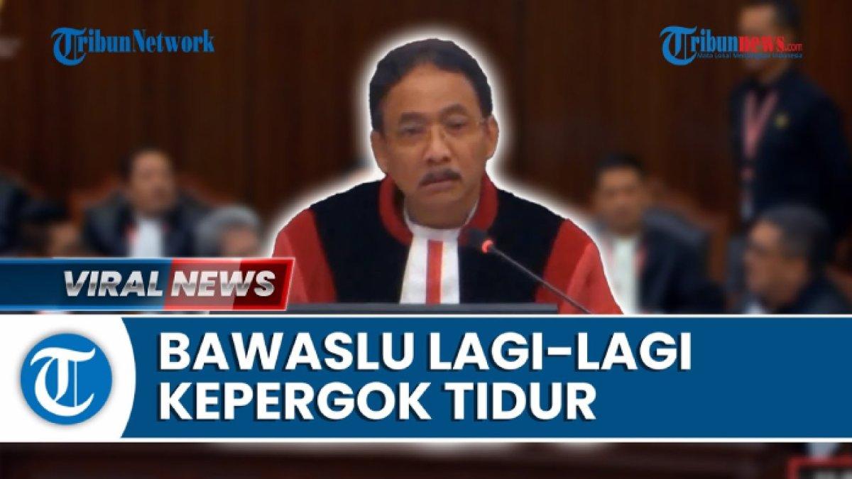 Ketua MK Suhartoyo tegur ketua KPU dan Bawaslu yang kepergok tidur saat sidang sengketa Pilpres 2024.