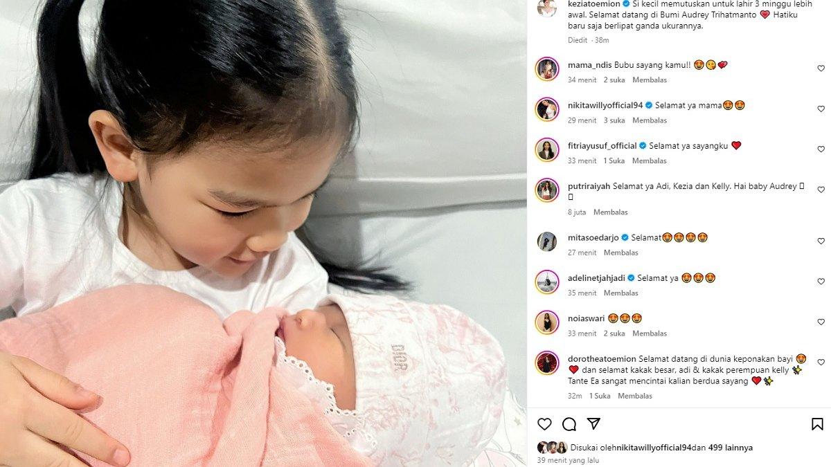 Kezia Toemion cucu mantu Soeharto melahirkan anak kedua