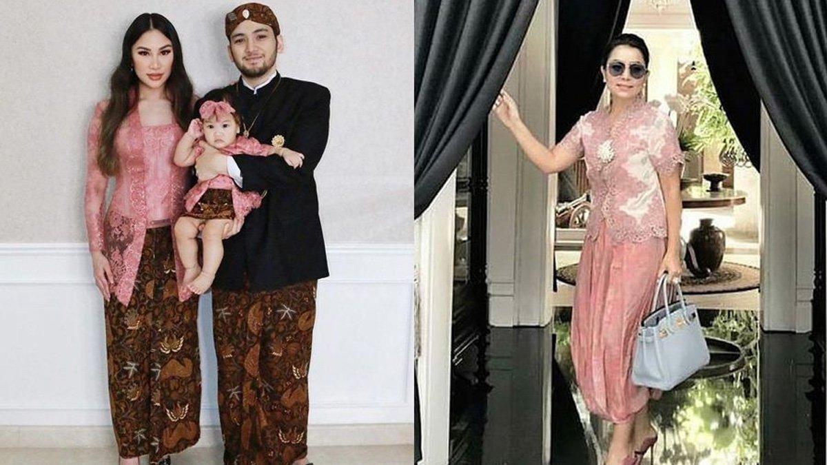 Kezia Toemion dan Mayangsari pakai kebaya warna pink.