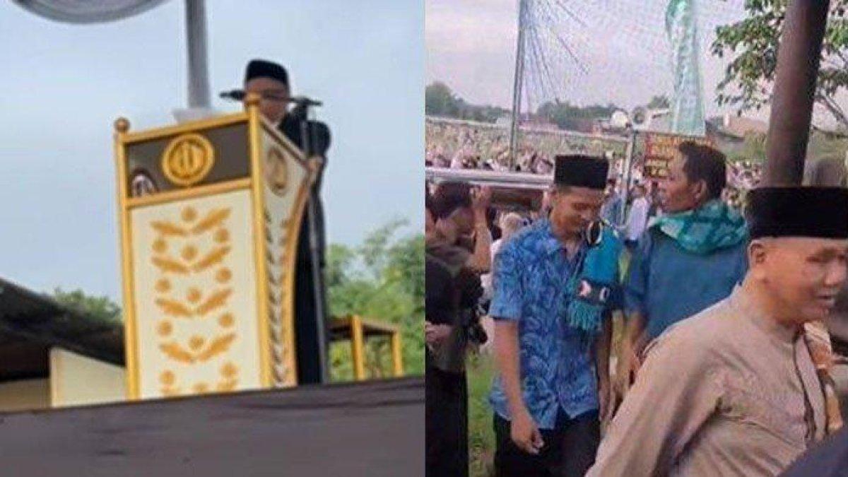 Khotbah singgung politik, jemaah salat Id langsung bubar dan teriaki khotib