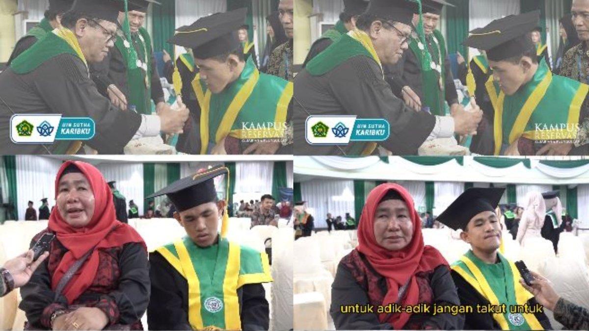 Kisah Dimas Dwi Putra, mahasiswa difabel jadi lulusan terbaik di kampusnya.