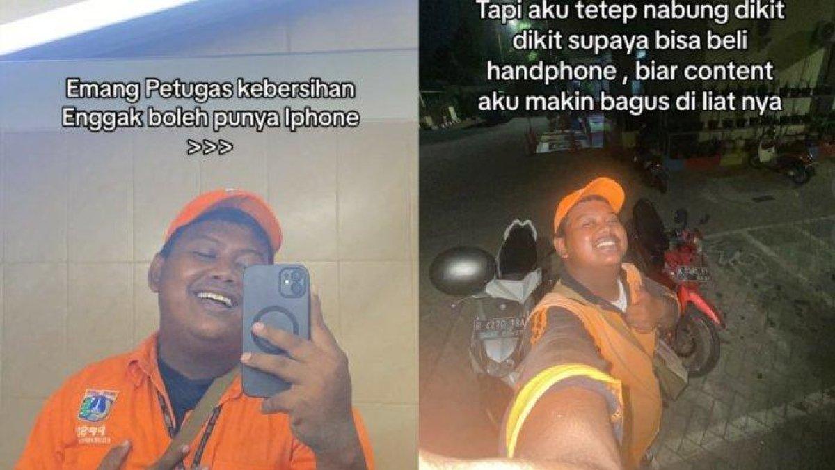 Kisah Petugas Kebersihan Diejek karena Beli iPhone, Buktikan Hidupnya Juga Sukses, Punya Profesi Sampingan