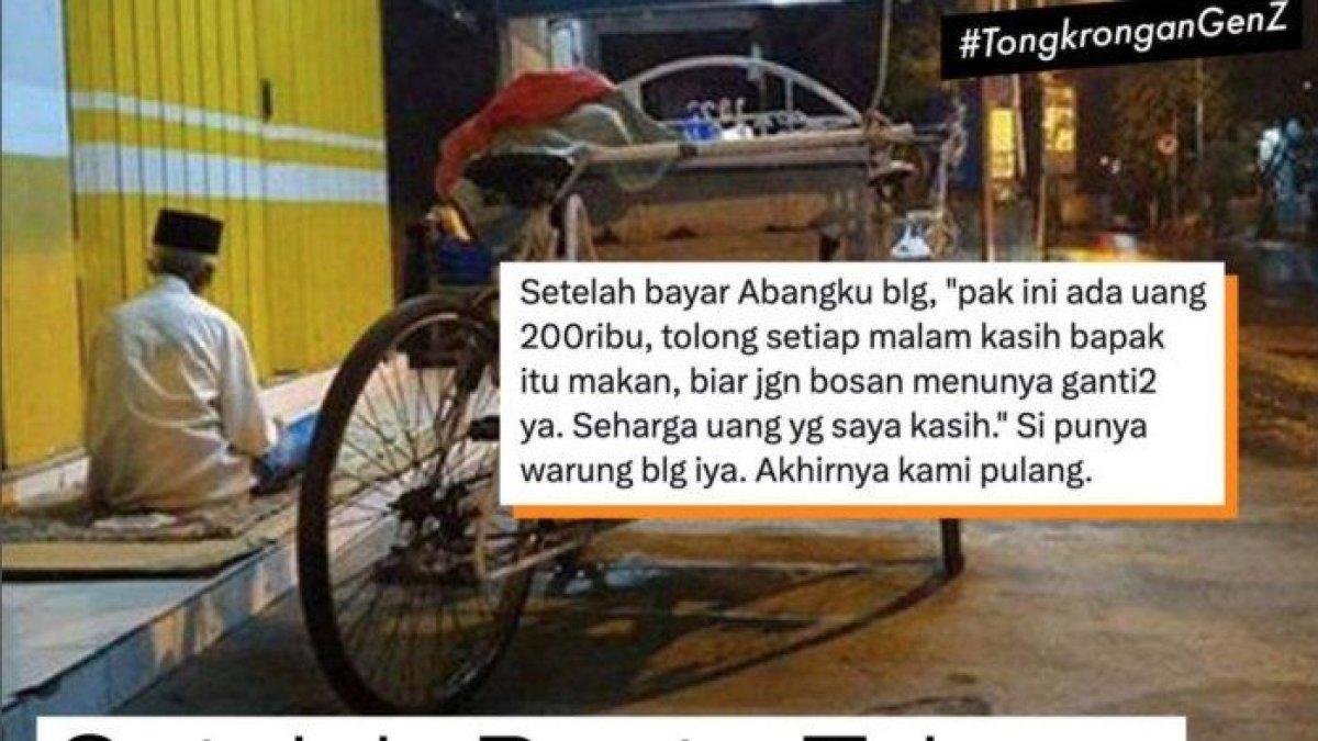 Kisah Pria Bantu Tukang Becak dan Diam-diam Beri Makan Gratis Mujur Dapat Rezeki Dadakan
