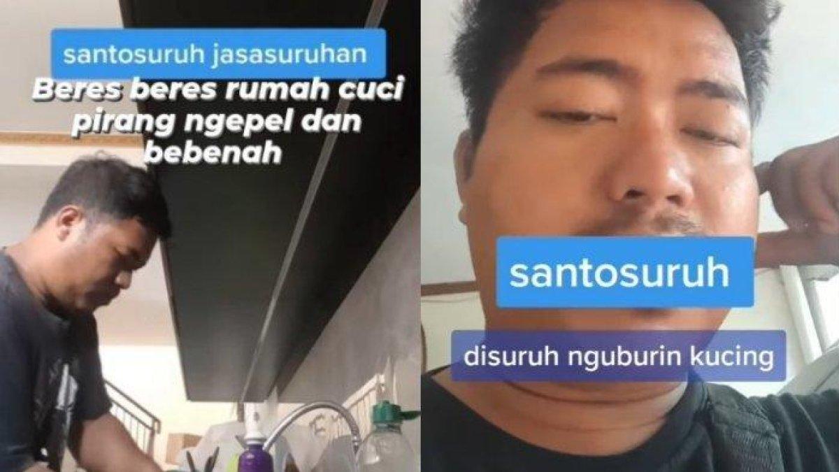 Kisah Santo, seorang pria di Pondokgede, Kota Bekasi, Jawa Barat yang melakukan berbagai kerjaan.