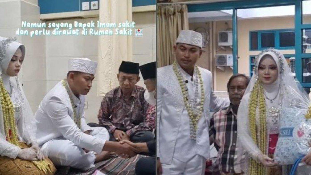 Kisah pengantin di Pati nikah di Rumah Sakit diuji ayah jatuh sakit, akad nikah berubah haru