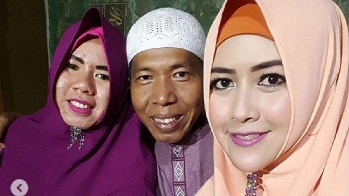 Kiwil bersama Meggy Wulandari dan Rohimah yang kini jadi mantan istri.