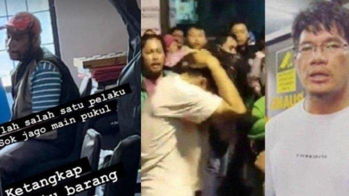 Kolase Laurend Hutagalung dan Situasi Saat Nyaris Diamuk Ojol. Penjelasan Laurend Hutagalung, Content Creator yang Nyaris Diamuk Ojol, Bantah Bentak Anak Kecil
