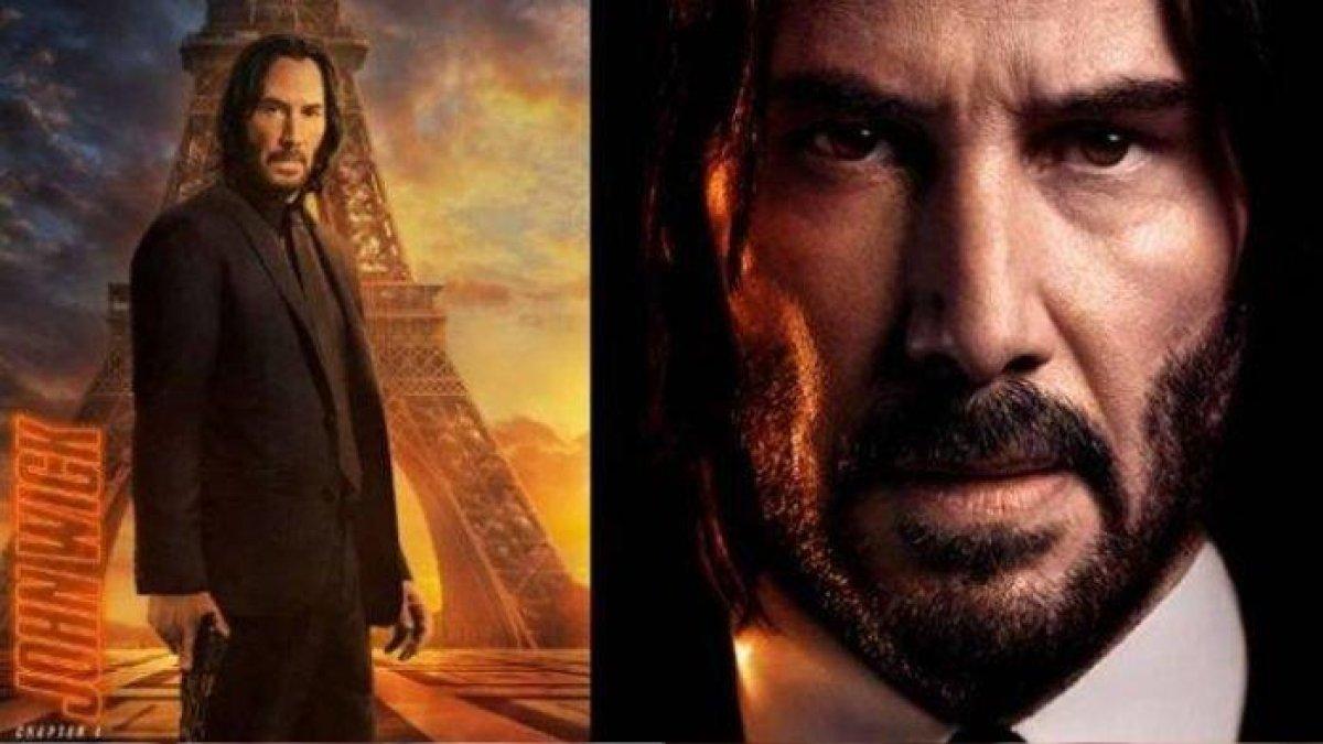 Kolase Poster Film John Wick: Chapter 4 - Tayang di bioskop pada bulan Maret 2023.