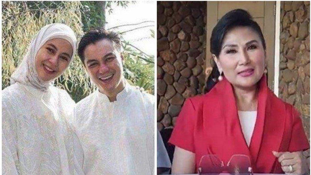 Kolase foto Baim Wong, Paula Verhoeven dan Lita Gading.