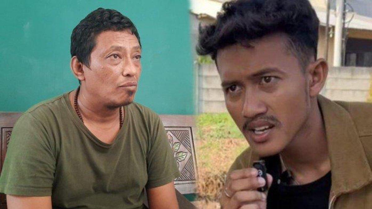 Kolase foto TikToker Galih Loss (kanan) dan Ketua RW rumahnya, Saiful Hajat