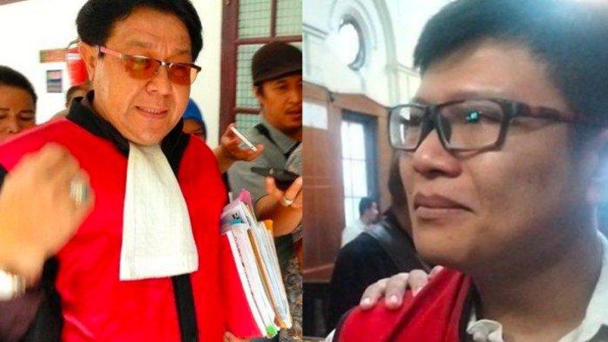 Kolase hakim Pengadilan Negeri Surabaya Erintuah Damanik dan Gregorius Ronald Tannur.