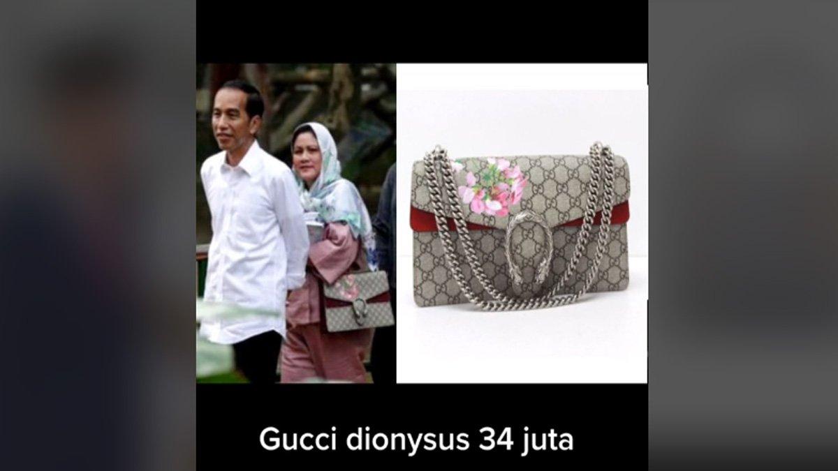 Koleksi tas Iriana Jokowi dari Gucci