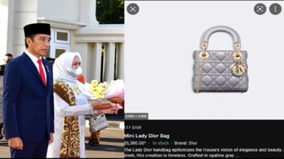 Koleksi tas Iriana Jokowi dari Mini Lady Dior