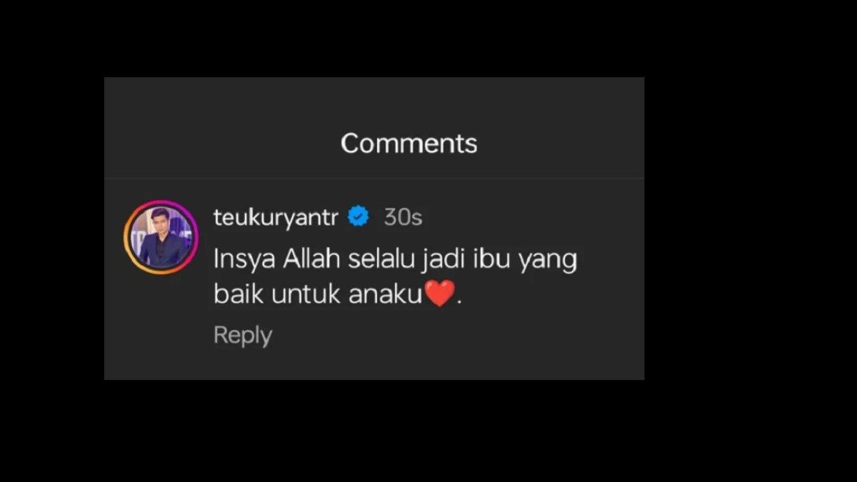 Komentar Teuku Ryan di Instagram Ria Ricis setelah digugat cerai