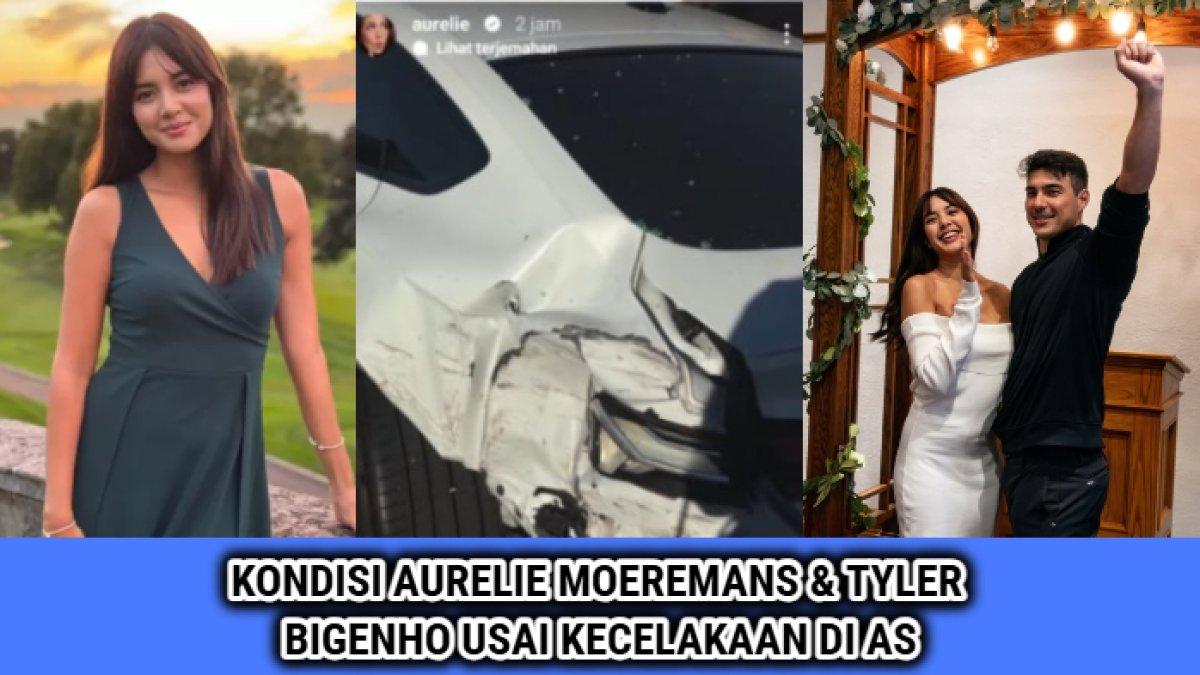 Kondisi Aurelie Moeremans setelah mengalami kecelakaan beruntun di Amerika Serikat pada Senin (13/1/2025) bersama suaminya, Tyler Bigenho.