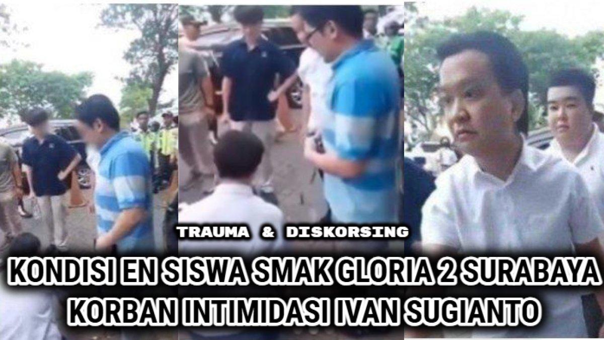 Kondisi EN, siswa SMA Kristen Gloria 2 Surabaya korban intimidasi Ivan Sugianto.