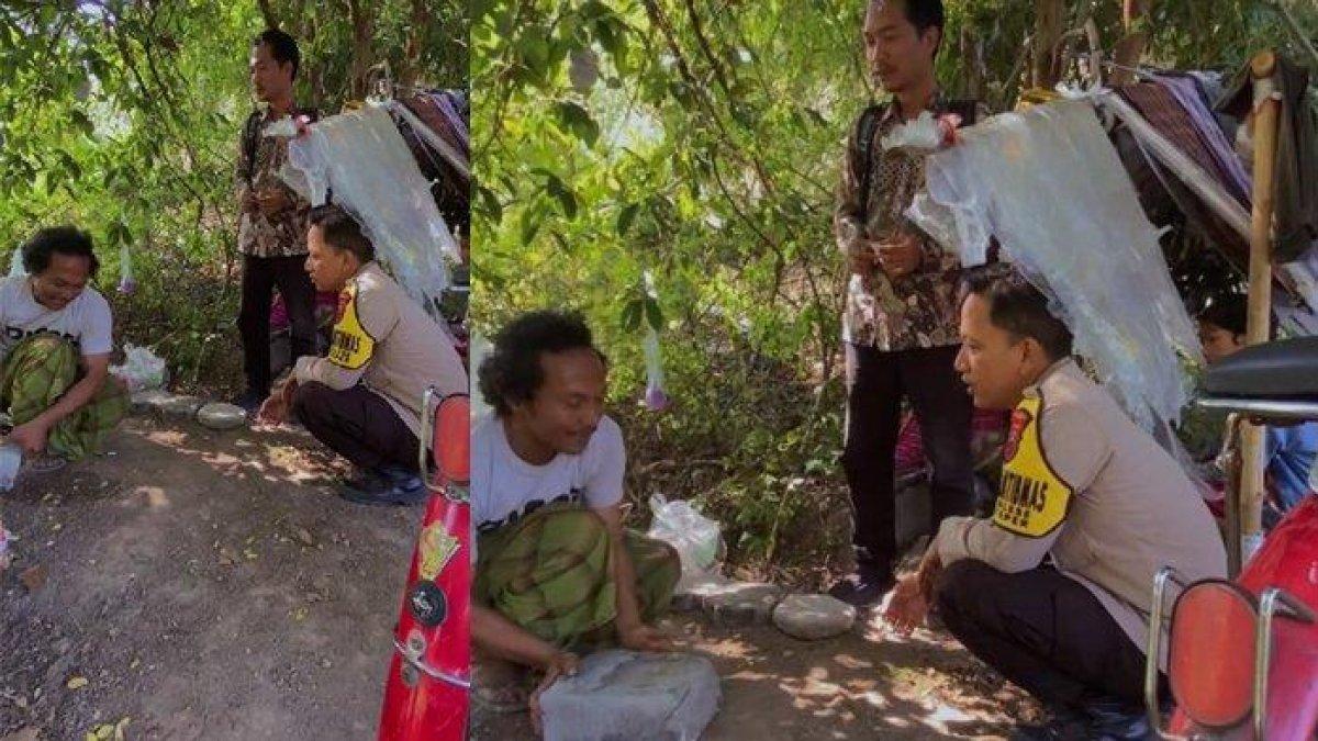 Kondisi tempat tinggal bapak dan anak yang terlantar