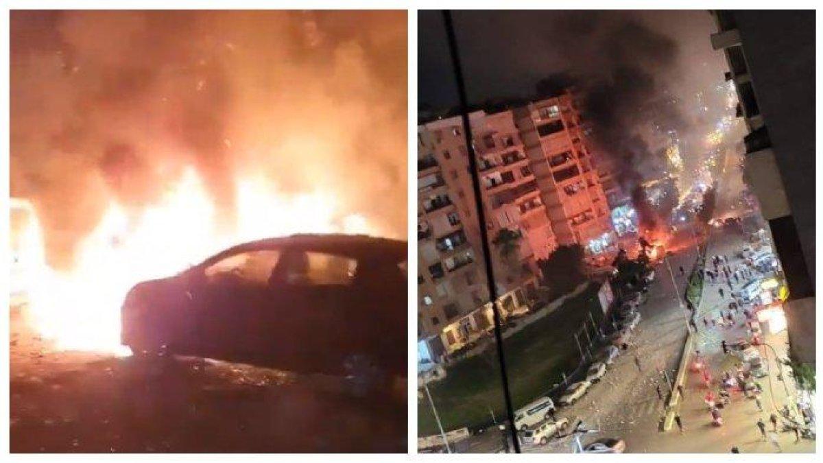 Pemandangan di Kota Beirut, Lebanon, setelah drone Israel membunuh wakil kepala biro politik Hamas, Saleh Al-Arouri, dan 6 anggota Hamas lainnya pada Selasa (2/1/2024) malam.