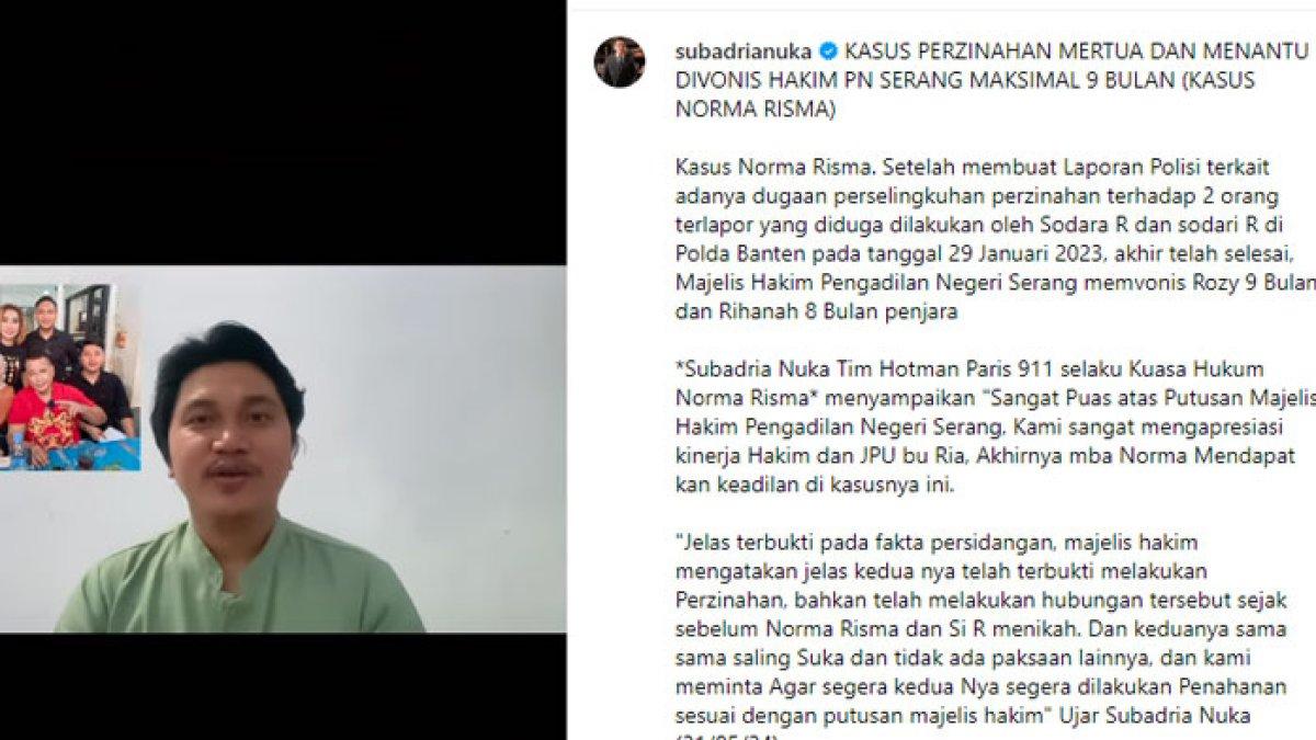 Kuasa hukum Norma Risma