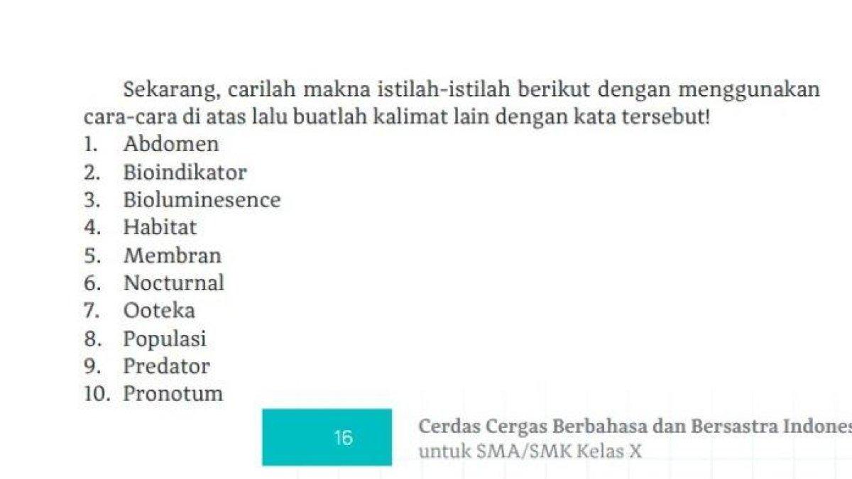 Mari Simak Kunci Jawaban Soal Bahasa Indonesia Kelas 10 Halaman 16, Bab 1 Mengungkap Fakta Alam secara Objektif