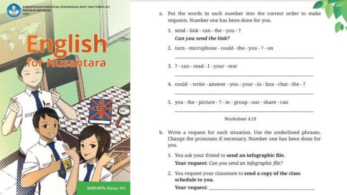 ILUSTRASI KUNCI JAWABAN : Kunci jawaban Bahasa Inggris Kelas 7 SMP halaman 179