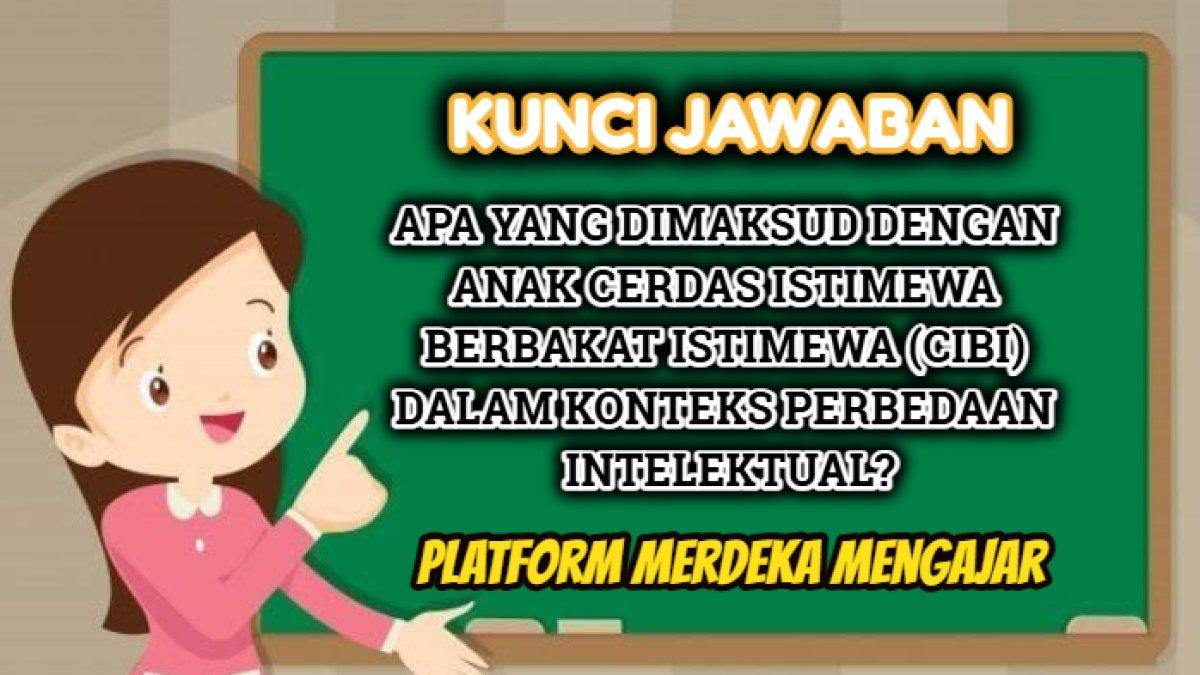 Kunci jawaban dari soal 'Apa yang dimaksud dengan anak Cerdas Istimewa Berbakat Istimewa (CIBI) dalam konteks perbedaan intelektual?'
