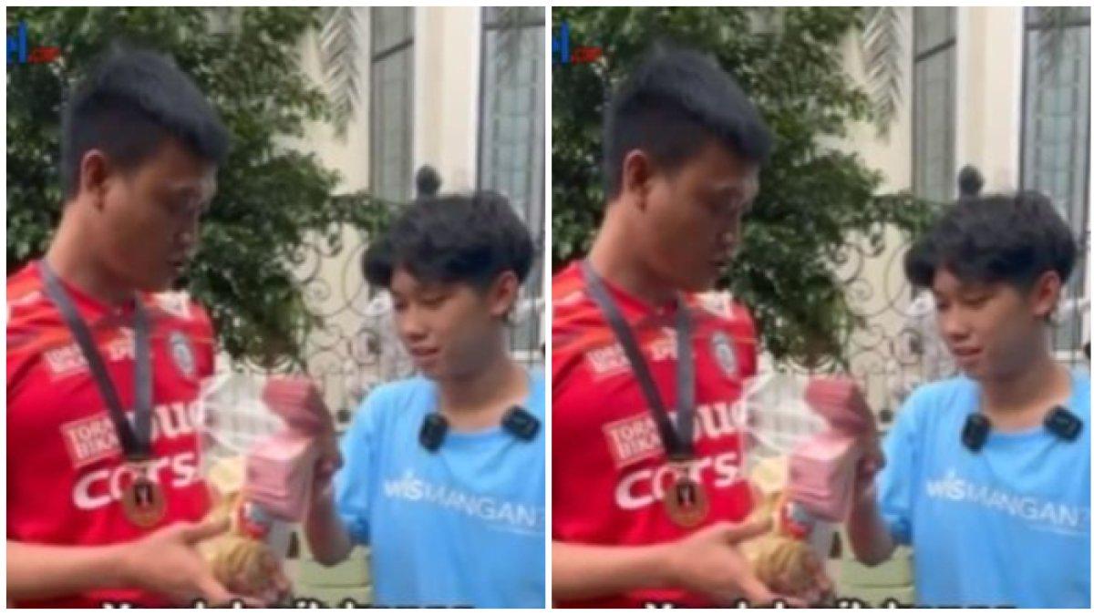 Kurnia Meiga haru, mata baru sembuh 5 persen kini lihat uang segepok Rp 20 juta dagangannya yang laris