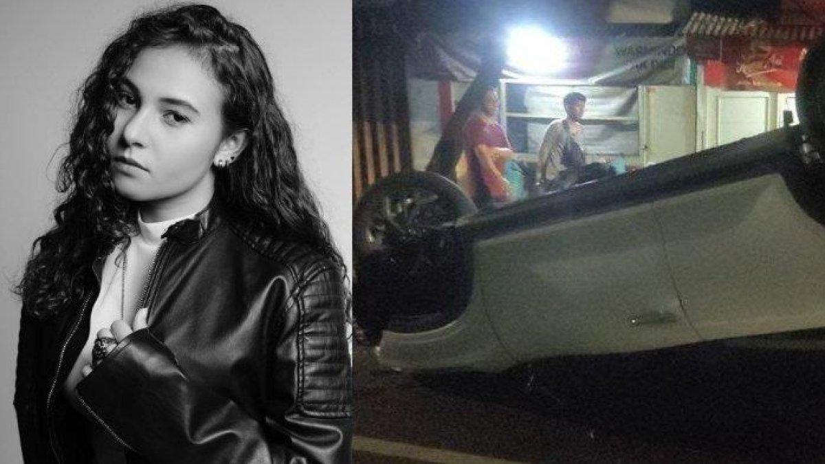 LARASATI NUGROHO KECELAKAAN - Potret aktris FTV Larasati Nugroho (kiri), diambil dari Instagram @larasati.nugroho Jumat (31/1/2025), dan kondisi mobil Hyundai Creta yang dikendarai Larasati Nugroho (kanan), saat mengalami kecelakaan di di Ulujami, Jakarta Selatan pada Kamis (30/1/2025). Sebelum mobilnya terbalik, Larasati menabrak gerobak telur gulung. Bagaimana kondisi penjualnya usai ditabrak?