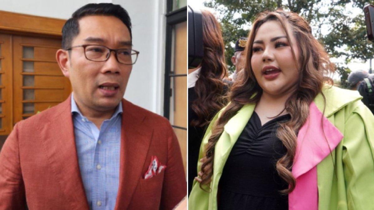 Ridwan Kamil saat diwawancarai media di Gedung Sate, Kota Bandung, Jawa Barat, Senin (24/10/2022) (kanan). Selebgram Lisa Mariana menghadiri sidang gugatan perdata terhadap mantan Gubernur Jawa Barat, Ridwan Kamil, di Pengadilan Negeri (PN) Bandung, Jalan LLRE Martadinata, Kota Bandung, Jawa Barat, Rabu (28/5/2025) (kanan). Lisa Mariana kecewa Ridwan Kamil kembali mangkir di persidangan, ia mengaku hanya ingin bersilaturahmi dengan sang mantan Gubernur Jawa Barat.