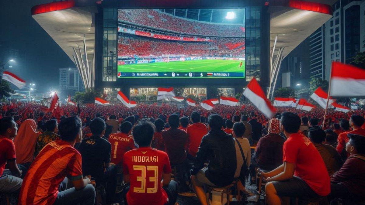 LOKASI NONTON BARENG (Nobar) Timnas Indonesia vs China di Jakarta pada Kamis, 5 Juni 2025.