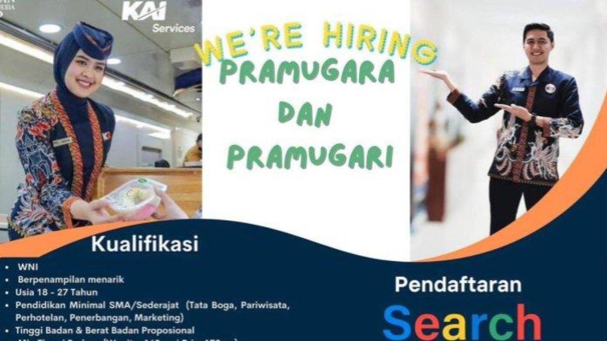 LOKER PT KAI 2025,- Informasi terkait lowongan kerja (loker) PT KAI Services atau Reska Multi Usaha untuk posisi pramugara dan pramugari kereta.