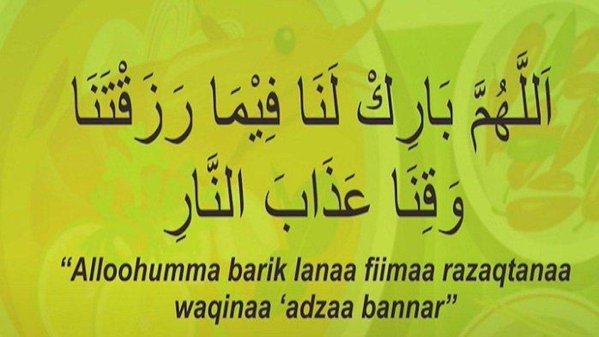Lafaz Doa Sebelum Makan sehari-hari
