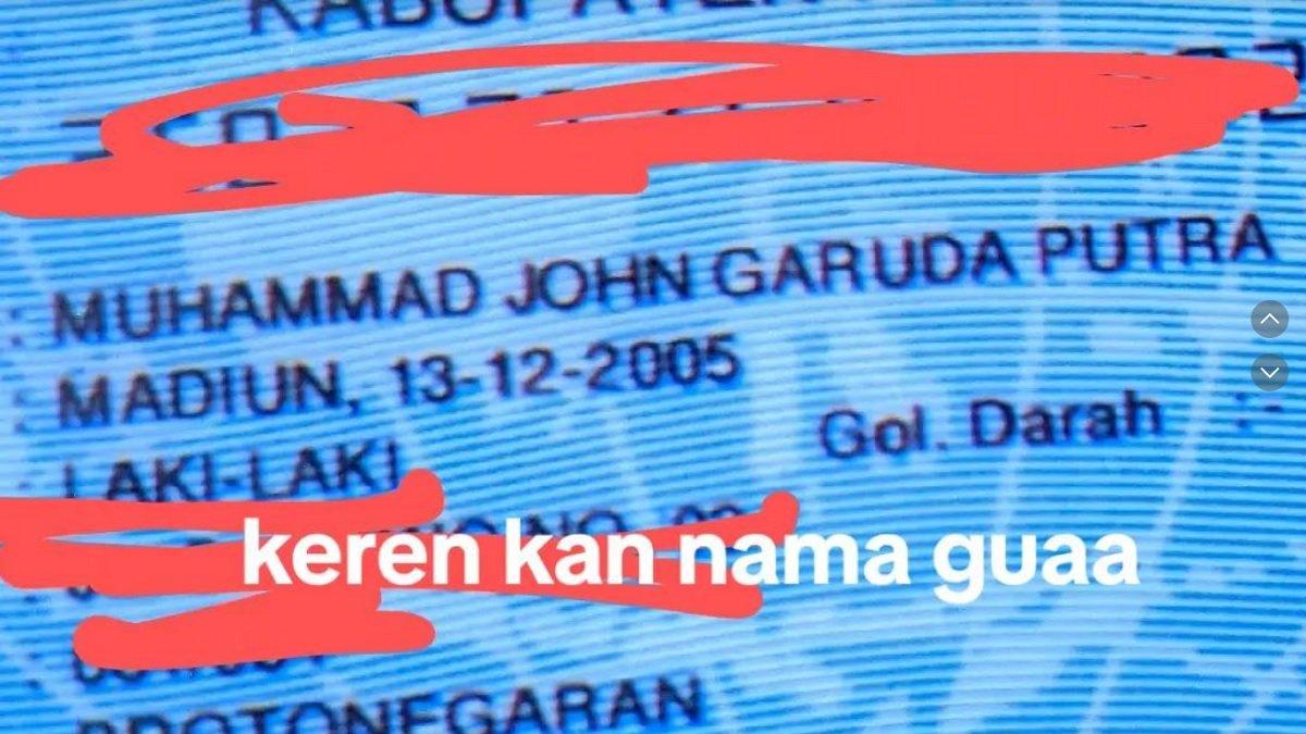 Lahir di pesawat, pemuda ini diberi nama Garuda