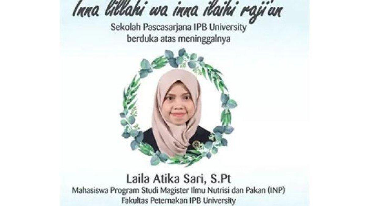 Laila Atika Sari, mahasiswi S2 IPB tewas dalam kebakaran di lab