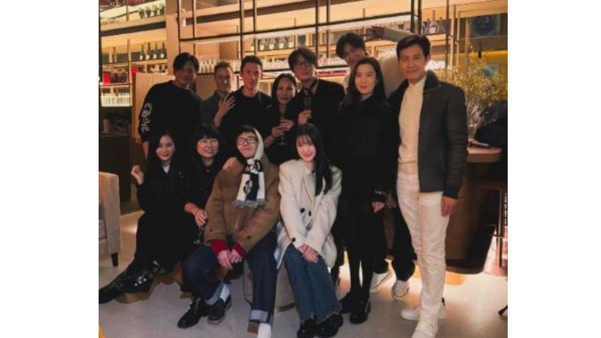 Lee Min Ho dan Joanna Chun di pesta ulang tahun G-Dragon.